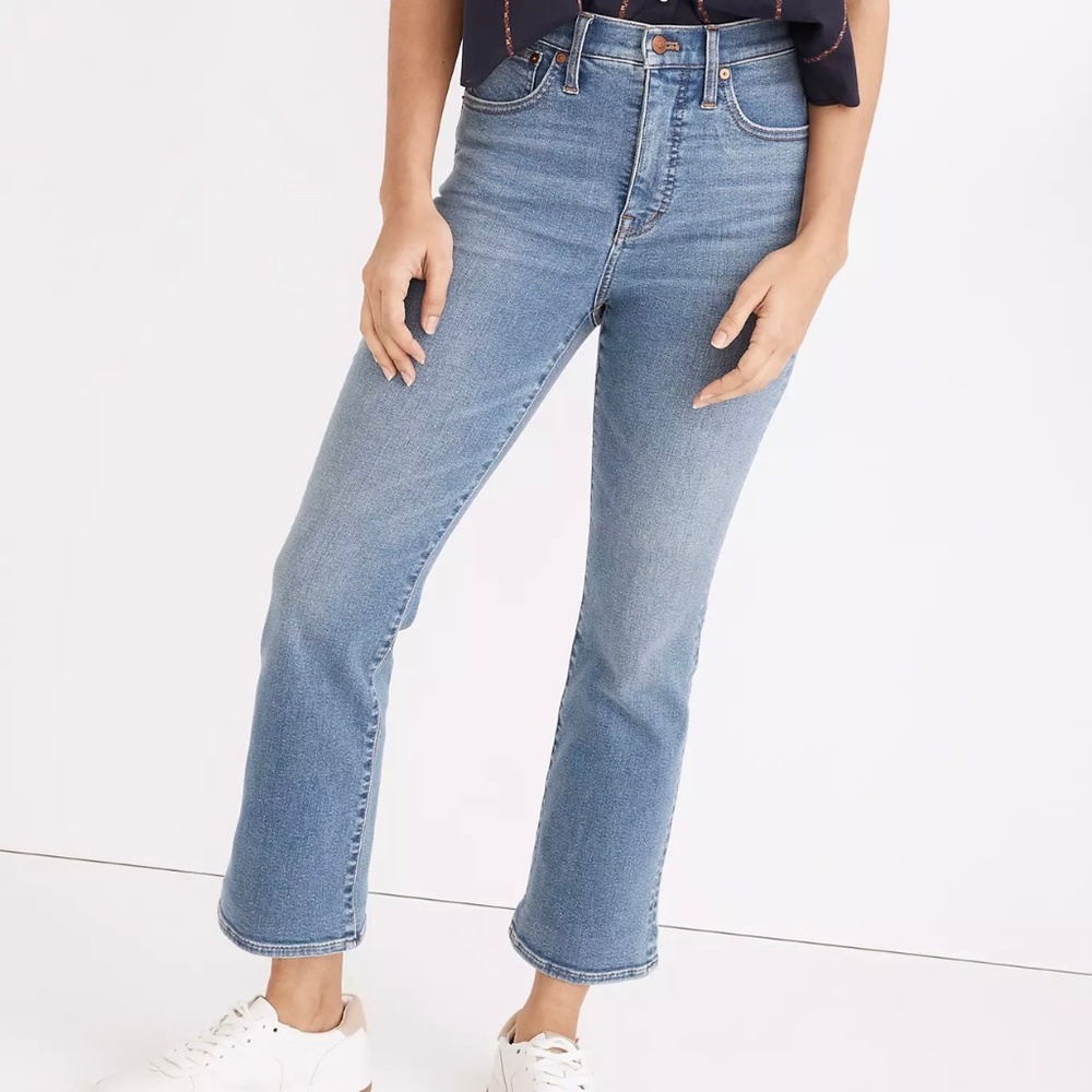 NWT! Madewell Cali Demi-Boot Jean in Dorrance Wash